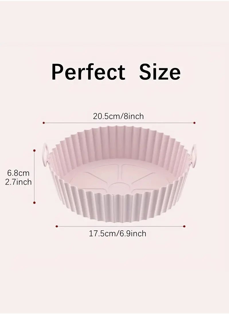 Haidue 2 Pcs Air Fryer Silicone Liner Non Stick Reusable  - Image 4
