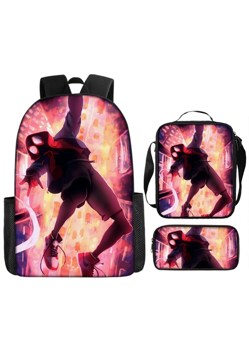 Spider-Man Spider-Man Student Backpack Three-Piece Set 29*16*42cm 