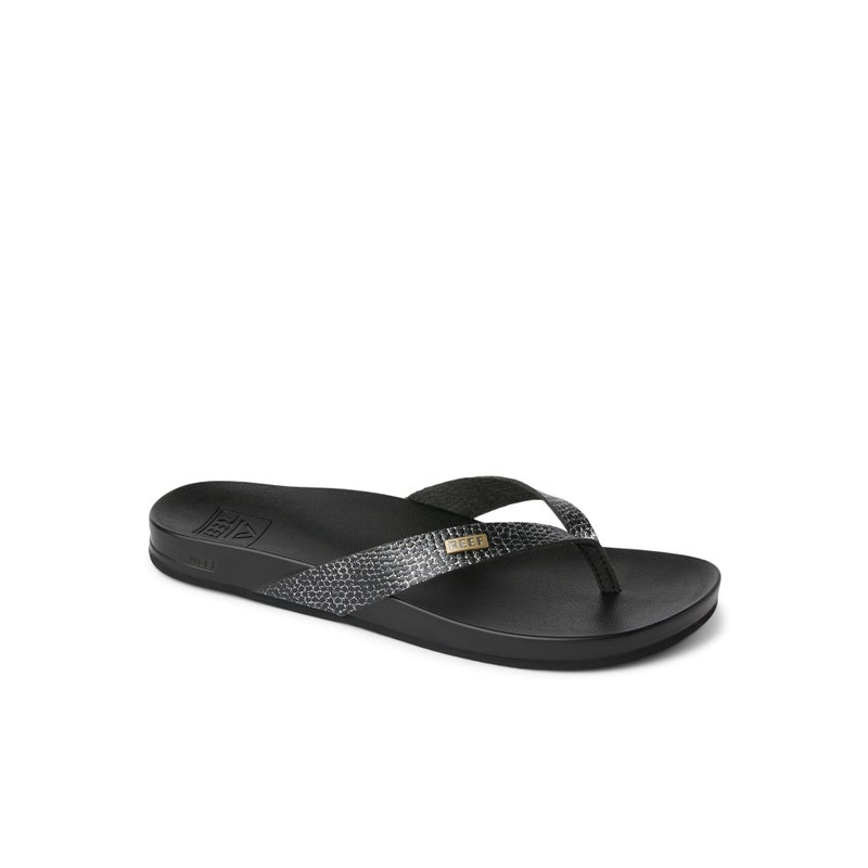 Reef Cushion Court Women's Beach Sandals Black Sassy - 10 Medium - Image 2