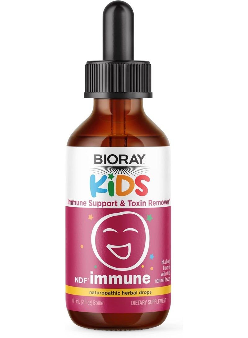 Bioray, Kids, Immune Support & Toxin Remover, Blueberry, 2 fl oz (59 ml) - Image 1