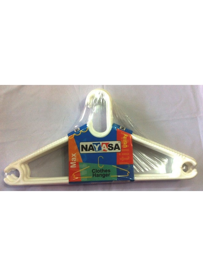 Nayasa Set of 6 Hangers | Cloth Hanger | Dress Hangers | White - Image 1