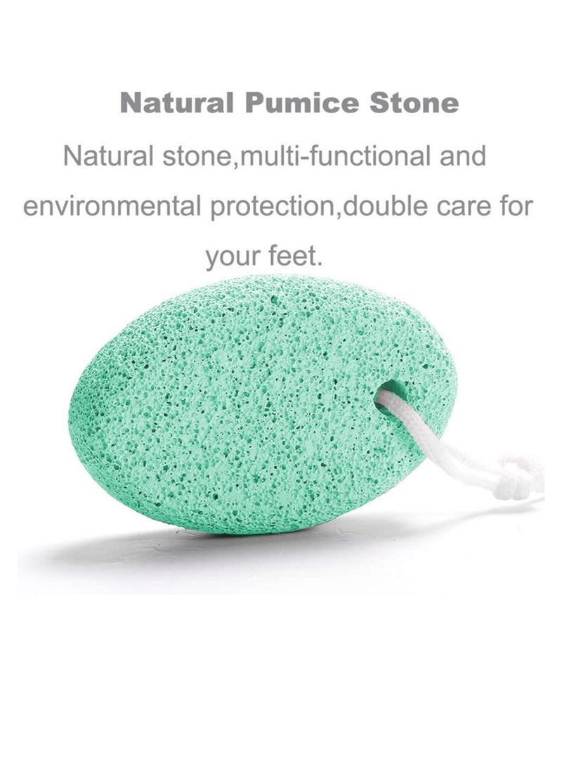 2 Pack Hard Dead Skin Removing Pumice Stone Pink/Green