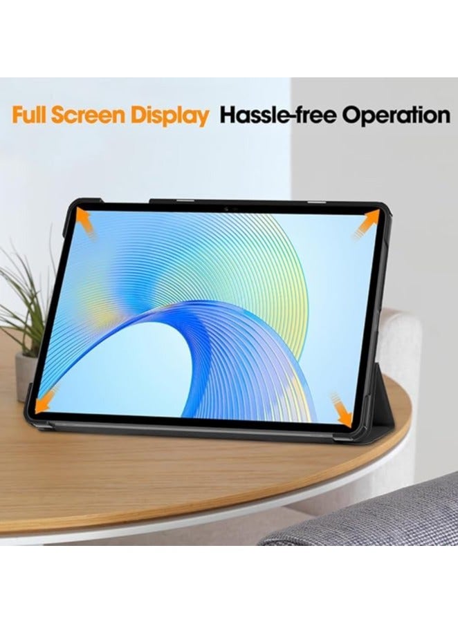 erorex Case for Honor Pad X9 11.5 Inch Tablet Case, Ultra Slim Lightweight Shockproof Leather Tri-fold Shell Multi-Angle Folding Stand Hard PC Cover for Honor Pad X9 Tablet 2023, Black - Image 2