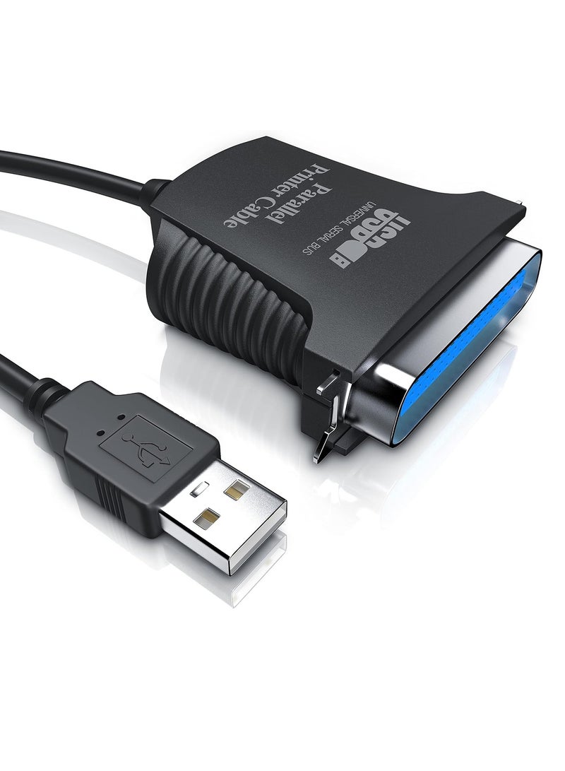 CSL USB to Parallel Adapter LPT 36-Pin Printer Cable Adapter Cable Plug and Play 0.80 m - Image 4