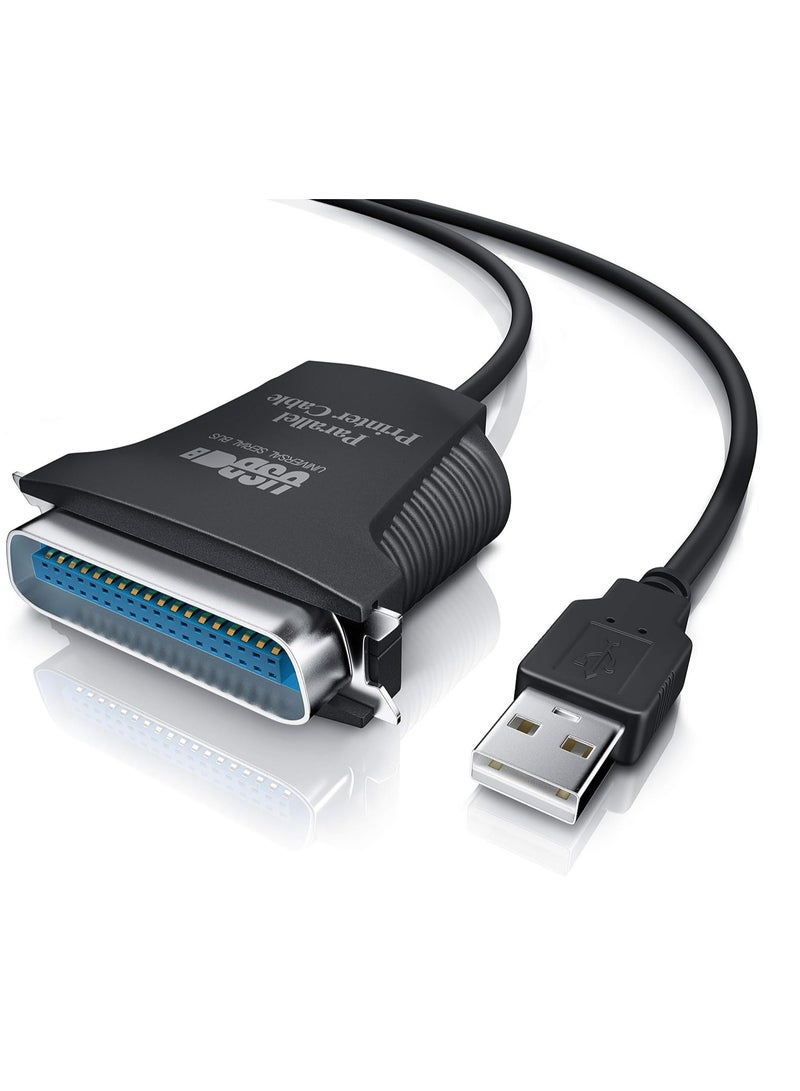 CSL USB to Parallel Adapter LPT 36-Pin Printer Cable Adapter Cable Plug and Play 0.80 m - Image 1