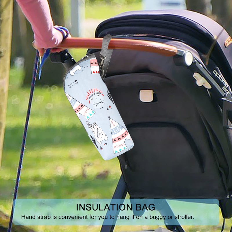Accmor Baby Bottle Tote Bags, Insulated Breastmilk Cooler Bag, Nursing Bottle Warmer Bag for Nursing Mom Daycare Travel - Image 5