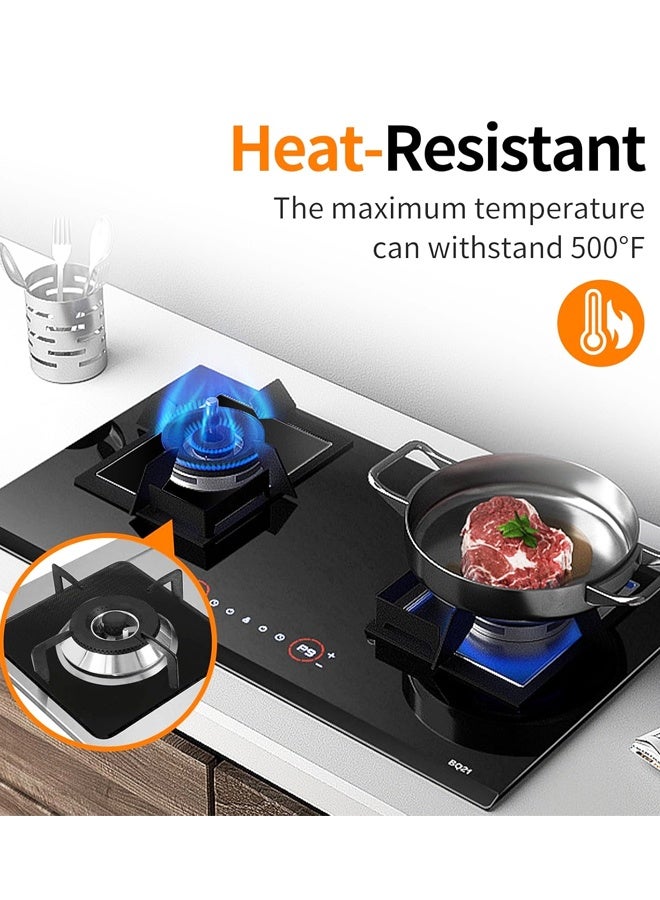 4 Pack Stove Burner Covers for Gas Stoves – Non-Stick, Heat-Resistant Gas Range Protectors for Kitchen Cleaning, Easy-to-Cut Stove Top Covers - Image 4