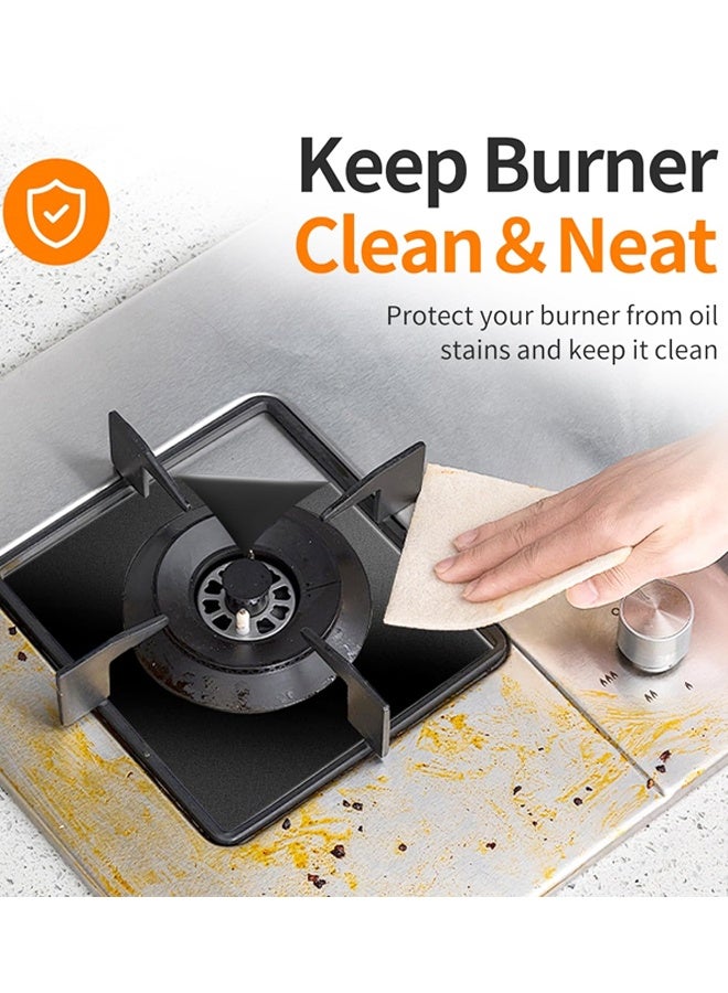 4 Pack Stove Burner Covers for Gas Stoves – Non-Stick, Heat-Resistant Gas Range Protectors for Kitchen Cleaning, Easy-to-Cut Stove Top Covers - Image 5