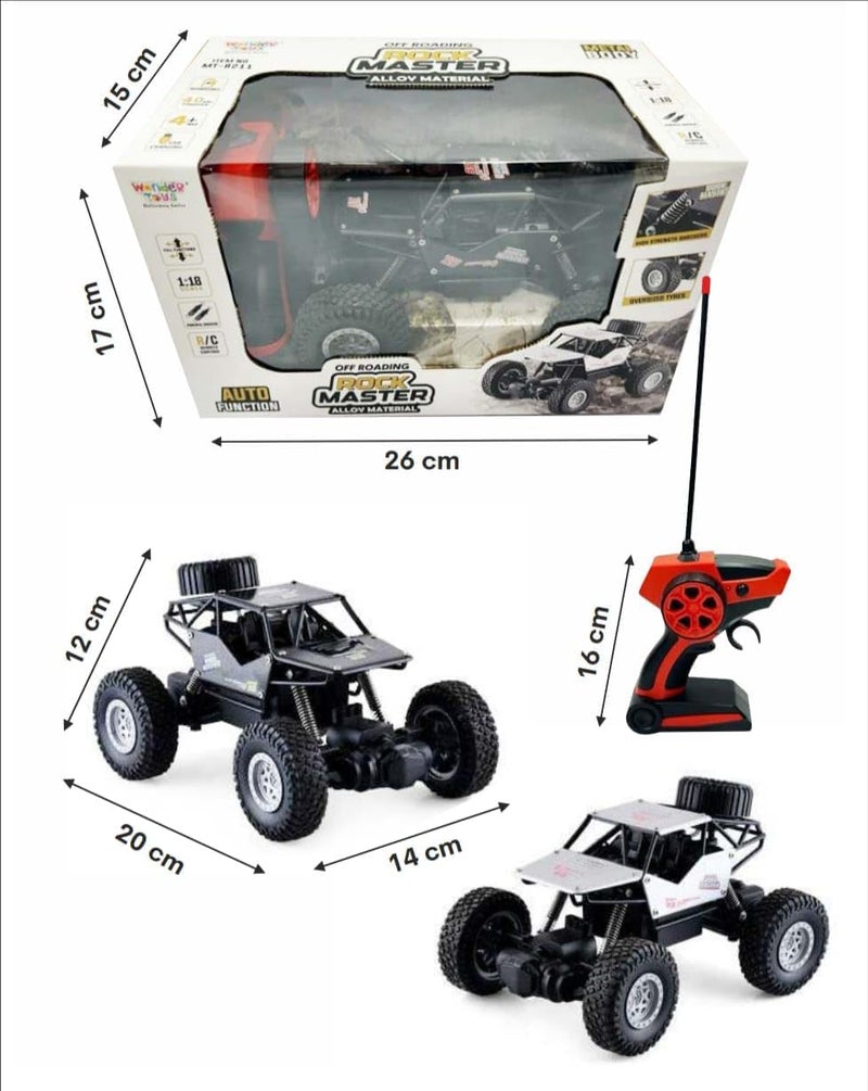 Royals hub Remote Control Rock Crawler 5 Function High Speed 1:18 Rc Car Toys for Boys 2Wd Off Road Vehicle Toy Cars for Kids Monster Truck Rock Climbing Car Toy for Kids【Black】 - Image 3