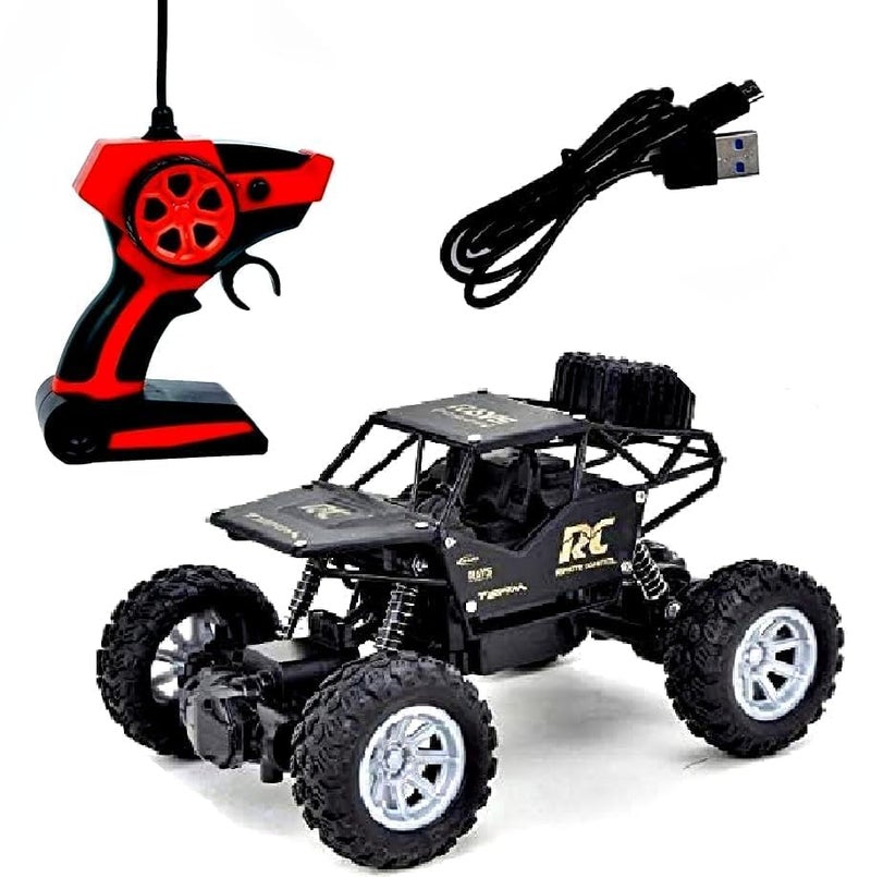Royals hub Remote Control Rock Crawler 5 Function High Speed 1:18 Rc Car Toys for Boys 2Wd Off Road Vehicle Toy Cars for Kids Monster Truck Rock Climbing Car Toy for Kids【Black】 - Image 1