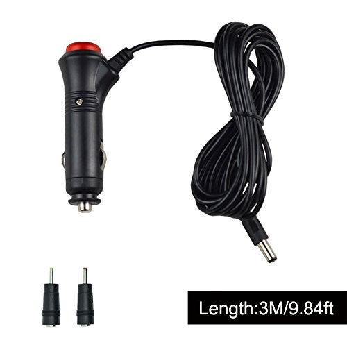 REARMASTER 12/24V Car Cigarette Lighter Power Adapter - Male Plug Extension Cable with Switch Button for DC 5.5mm x 2.1mm, 2.5mm x 0.7mm, 3.5mm x 1.35mm - Image 5