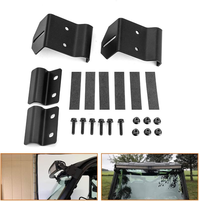 Chelhead No Drilling Pro-fit Cage Black Mounting Bracket for 50 Inch LED Light Bar - Compatible with Polaris Ranger 500 570 900 1000 - Image 1