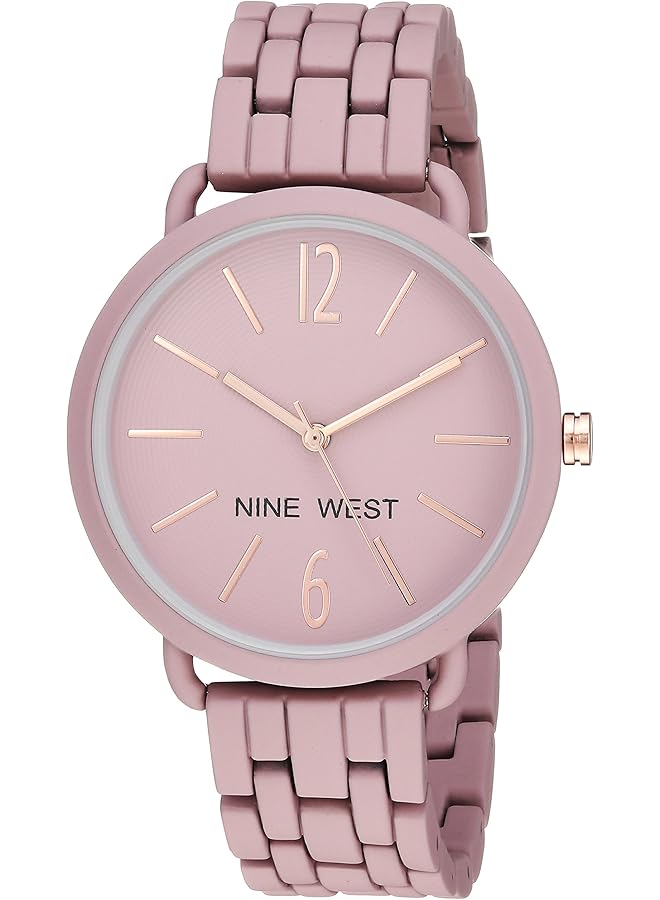 ناين ويست ساعة نسائية بسوار مطاطي - Image 1