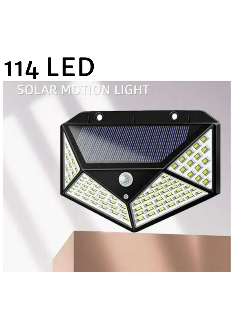 Yuwell Pack Of 6 Pcs 114 Led Solar Outdoor Light Solar Motion Sensor Security Lights With 3 Lighting Modes Wireless Solar Wall Lights Waterproof Solar Powered Lights For Garden Home And Garage Use Black - Image 5