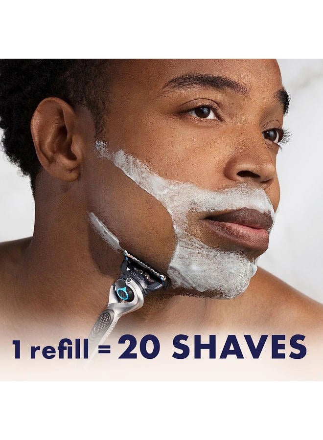 Gillette Mens Razor Blade Refills, 4 ProGlide Chill Cartridges, 4 ProGlide Shield Cartridges, Shields against Skin Irritation, Cools to sooth skin, 8 Count (Pack of 1) - Image 4