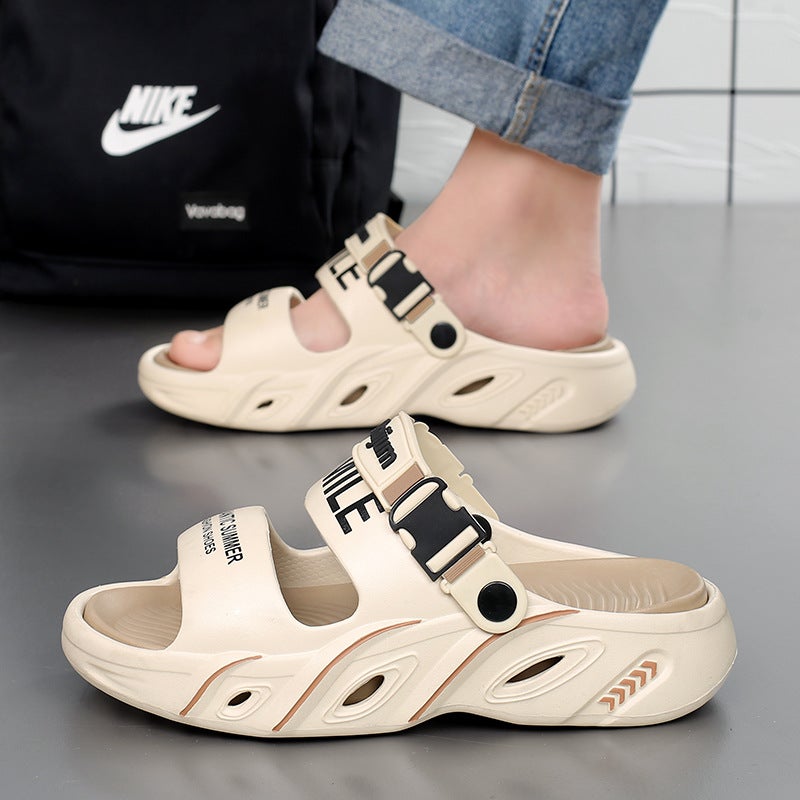 Slippers For Men, New Summer Casual Outer Wear Driving Sandals, Large Size, Lightweight, Couple'S Beach Slippers - Image 5