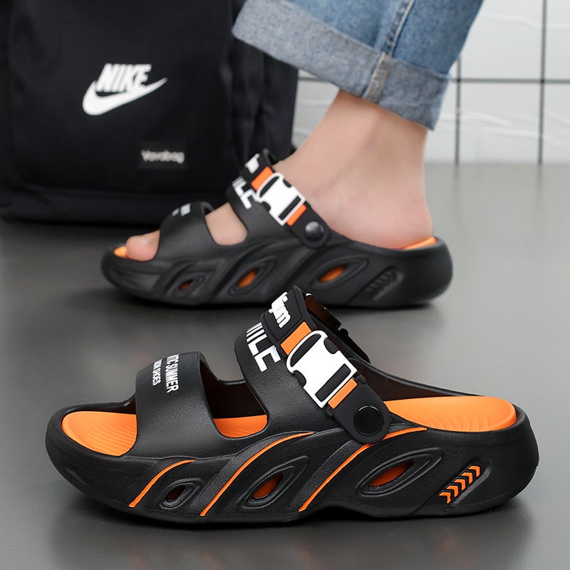 Slippers For Men, New Summer Casual Outer Wear Driving Sandals, Large Size, Lightweight, Couple'S Beach Slippers - Image 3