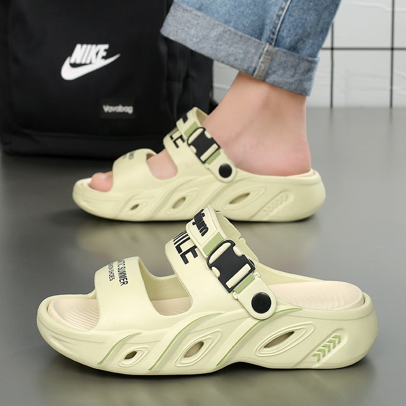 Slippers For Men, New Summer Casual Outer Wear Driving Sandals, Large Size, Lightweight, Couple'S Beach Slippers - Image 4