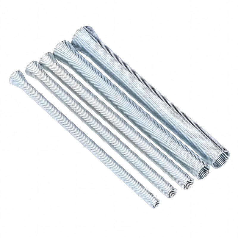 RetLeen 5 Pack Spring Tube Bender Set Sizes 14 516 38 12 58 827 210mm Length Ideal for Copper Aluminum and ThinWall Steel Tubing - Image 1