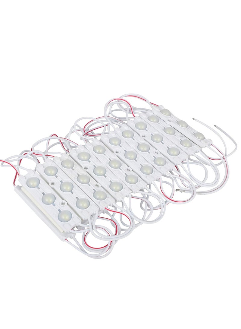 وحدة LED من ماركة ماكس سيف للإشارات شريحة سامسونج SMD 5730 3 LED حقن 12V مقاومة للماء Ip68 1.5W 100 قطعة لكل عبوة (أبيض بارد، 500) - Image 1