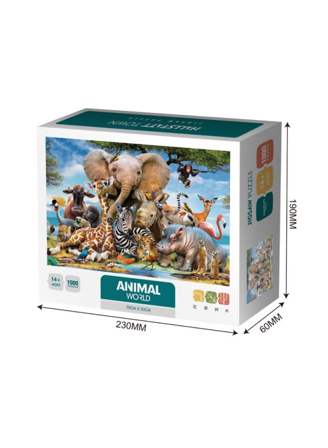 Hot Spot 1000 Pieces London Bridge Aurora With Luminous Paper Puzzle Decompression Puzzle Puzzle Toy-Color:6615