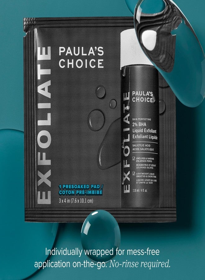 PAULA'S CHOICE مقشر سائل باولا تشويس 2% BHA، وسادات تونر مقشر حمض الساليسيليك، مقشر للوجه للمسام الواسعة، التجاعيد والخطوط الدقيقة ومناسب للبشرة المعرضة للرؤوس السوداء، 10 قطع - Image 5