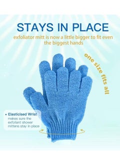 VENDIX 2pcs Exfoliating Gloves - Body Scrub Wash Mitt for Bath & Shower - Exfoliation Bath Glove For Men and Women, bath gloves gives you deep clean and glowing skin  - Image 3