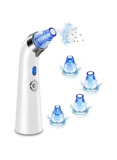 Blackhead Remover Vacuum - Facial Pore Cleanser Electric Acne Extractor Kit USB Rechargeable Suction Tool with LED Display for Skin(Blue)