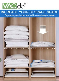 VAOdo 13 Pack Vacuum Storage Bags Space Saver Bags Includ 2 Large/5 Medium/5 Small/1 Hand Pump Compression for Comforters and Blankets Sealer Clothes Storage Hand Pump Included  - Image 3