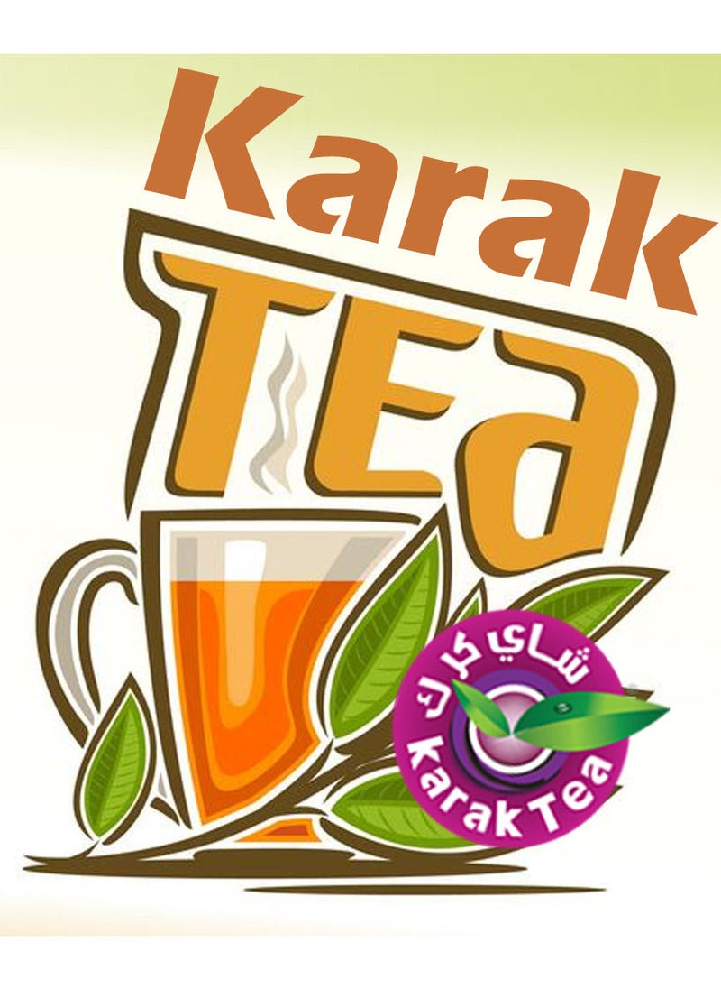 Karak Tea - KARAK TEA SACHETS, 10 Sachets - Authentic Indian Masala Chai with Exotic Flavors (Zafran) - Image 1