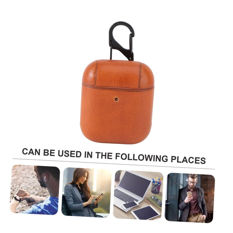 Premium PU Leather Headphones Case with Lanyard for Charging Protection - Image 3