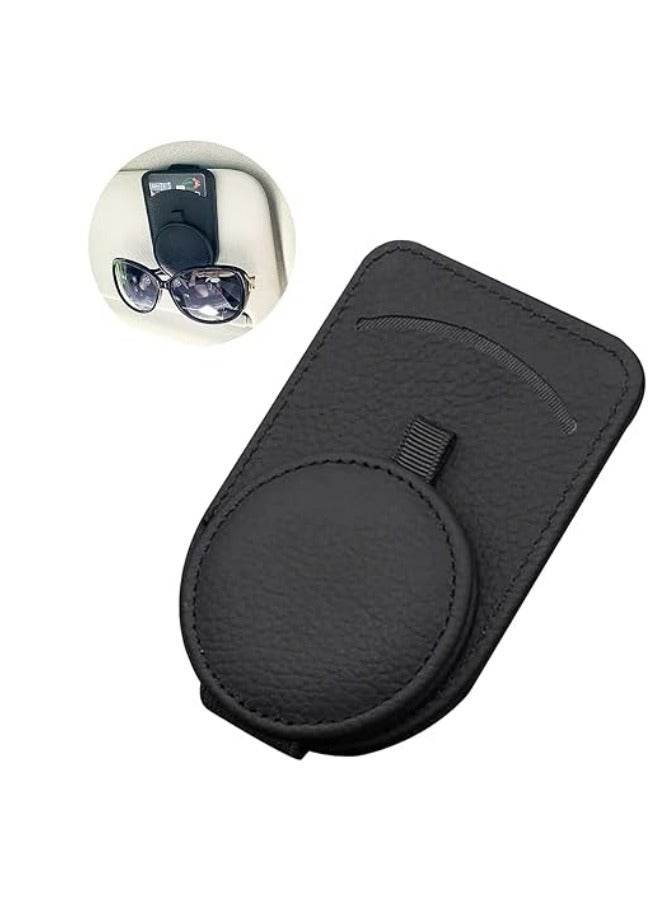 Generic Adsorption Glasses Holders for Car Sun Visor, Sunglasses Holder Clip,Eyeglasses Mount with Ticket Card Clip Mask-Visor Accessories  - Image 2