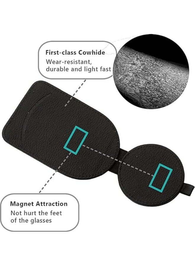 Generic Adsorption Glasses Holders for Car Sun Visor, Sunglasses Holder Clip,Eyeglasses Mount with Ticket Card Clip Mask-Visor Accessories  - Image 3
