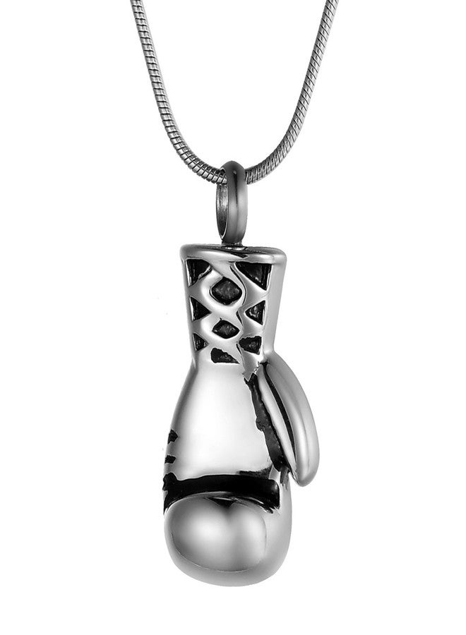 COCO Park Boxing Glove Stainless Steel Cremation Jewelry for Ashes Urn Necklaces - Image 1