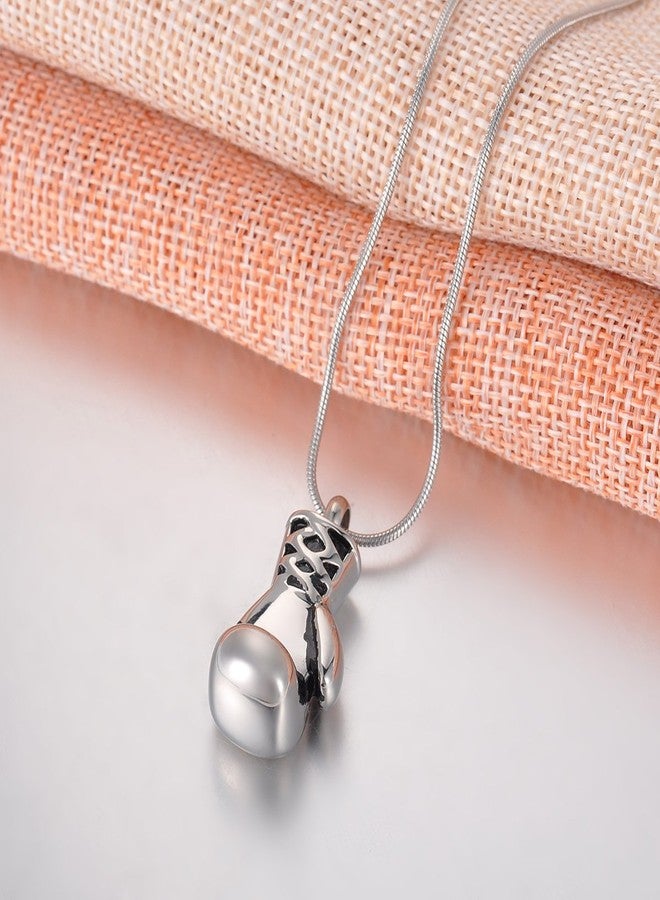COCO Park Boxing Glove Stainless Steel Cremation Jewelry for Ashes Urn Necklaces - Image 3