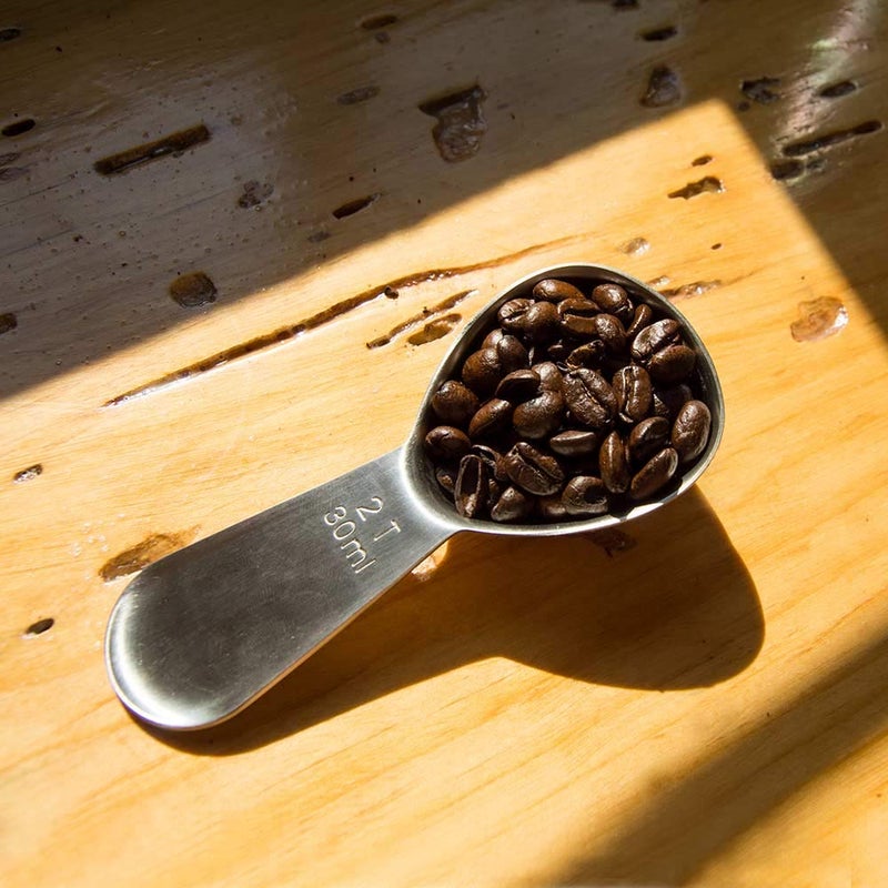 Planetary Design Airscape Stainless Steel Coffee Scoop - Perfectly Proportioned Ergonomic Spoon, 2 Tablespoon Capacity, Fits inside Airscape Canisters (Brushed Steel) - Image 4