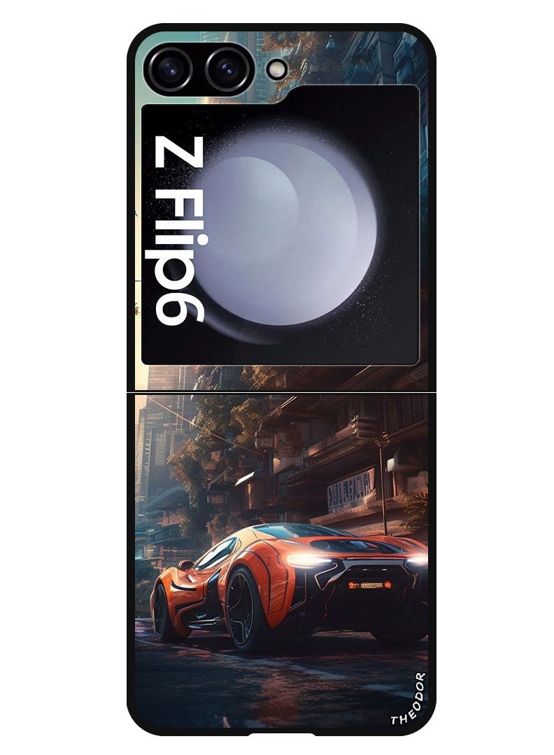 Theodor Protective Case Anti Scratch Shock Proof Bumper Cover For Samsung Galaxy Z Flip 6 Car 1 - Image 1