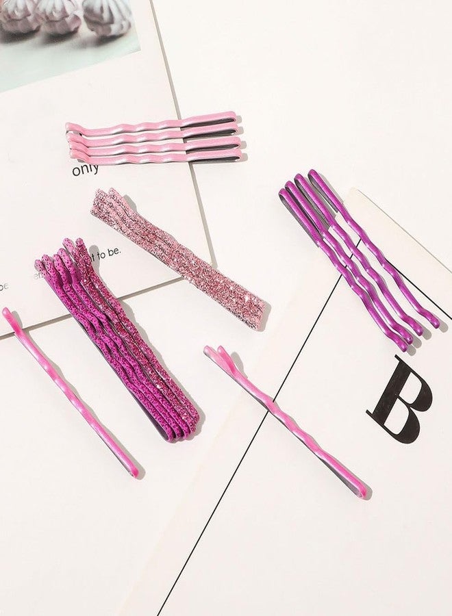 EPARTY مجموعة دبابيس شعر لامعة ملونة متدرجة الألوان من إي بارتي، لون أبيض، 144 قطعة، متوسطة الحجم، دبابيس شعر معدنية لامعة للنساء والفتيات - Image 5