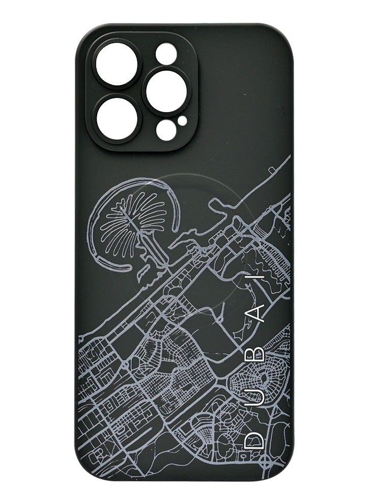 MOBILIUS SILICONE CASE WITH MICROFIBER AND MAGSAFE FOR APPLE IPHONE 14 PRO MAX DUBAI:THE MAP OF DUBAI