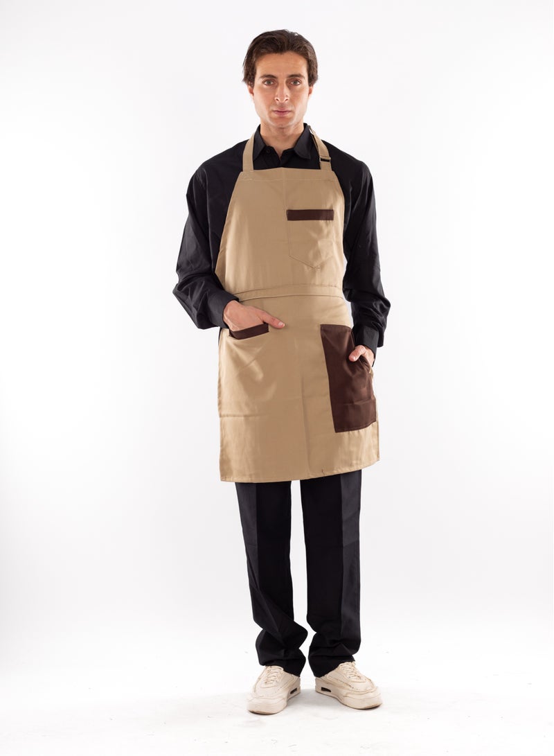 Long chef apron Beige - Image 1