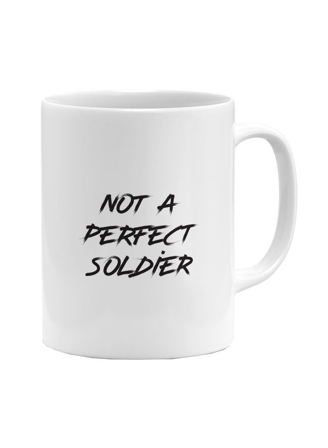 LIT Not A Perfect Soldier Captain America Quoted Coffee Mug - Image 1