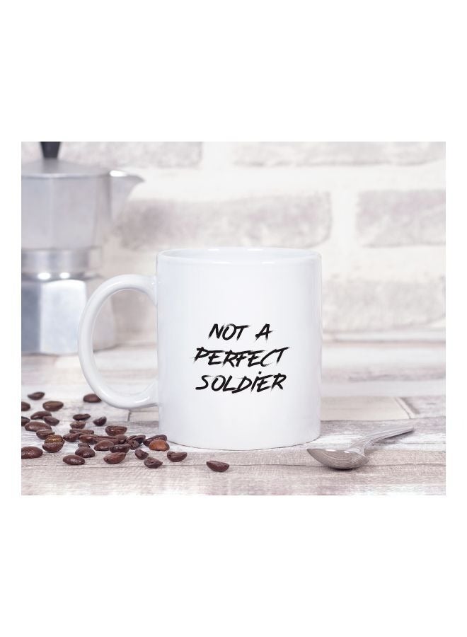 LIT Not A Perfect Soldier Captain America Quoted Coffee Mug - Image 2