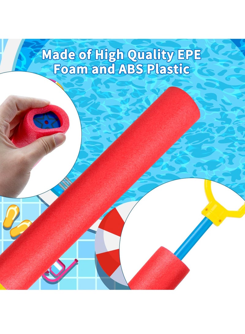 6-Pack Water Guns Set - Lightweight Foam Blasters with 40ft Range for Summer Fun at Pool, Beach & Backyard - Perfect Water Play Toys for Kids & Adults - Image 4