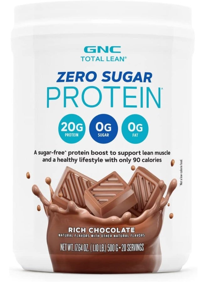 GNC Total Lean Zero Sugar Protein Drink Rich Chocolate 20 Svg - Image 1