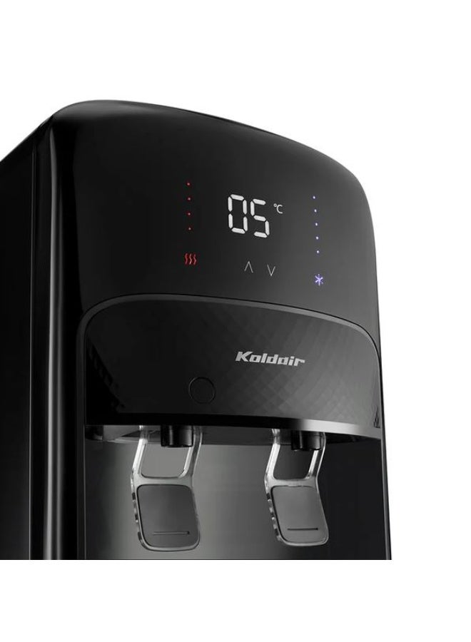 كولداير مبرد مياه سفلي مع شاشة رقمية، صنبوران، بارد/ساخن، أسود - KWD A BBL 3.1 - Image 3