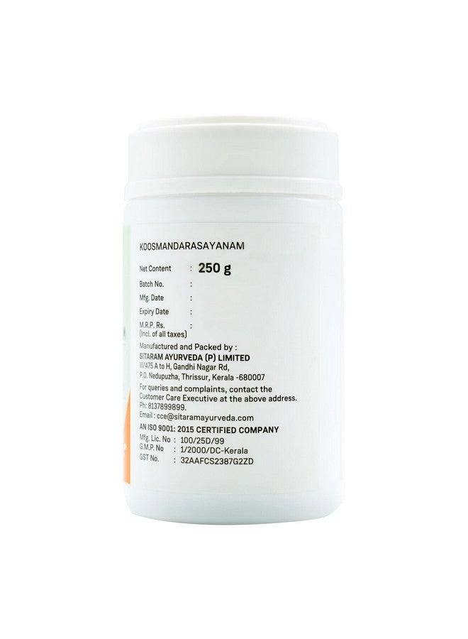 Sitaram Ayurveda Koosmanda Rasayanam 250 gm | Kerala Ayurvedic Kushmanda Rasayana - Image 5