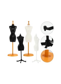 klarako 4pcs Doll Dress Form Mannequin Dress Form Mannequin Clothes Gown Female Dress Model Display Mannequin Body Display Holder Stand  - Image 3