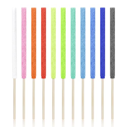 Aecsze 11 PCS Microfiber Detail Duster Sticks, Mini Duster Crevice Cleaning Tool for Car Air Vents, Blinds, Fans, Windows, Small Spaces, Gap Dust Cleaner - Image 1