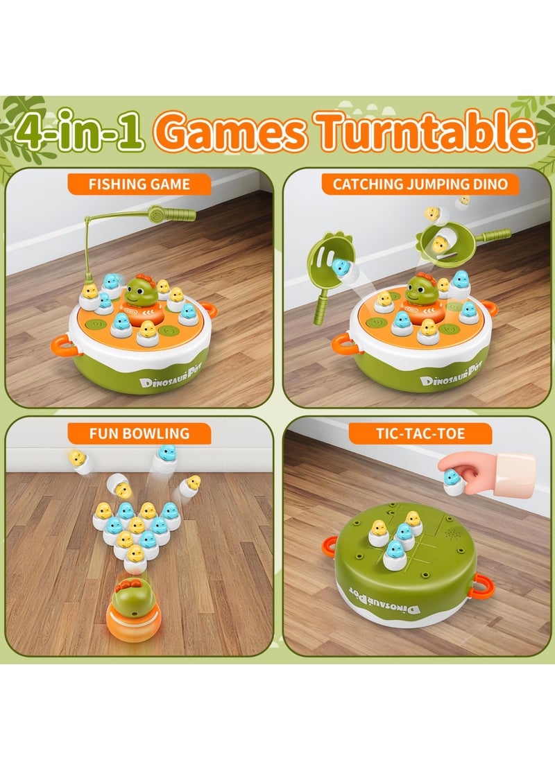 Aideli Dinosaur Board Game Set for Kids, Magnetic Fishing & Bounce Catch Family Games - Fun Toys for Children Ages 3-6  - Image 3