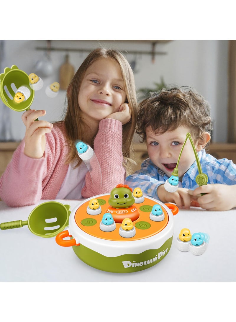 Aideli Dinosaur Board Game Set for Kids, Magnetic Fishing & Bounce Catch Family Games - Fun Toys for Children Ages 3-6 - Image 3